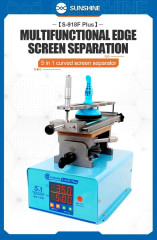 SUNSHINE S-918F Plus 5 in 1 Curved Screen Separator Glue Remover Multi-function 360° Rotation Built-in Vacuum Pump Heating Tool