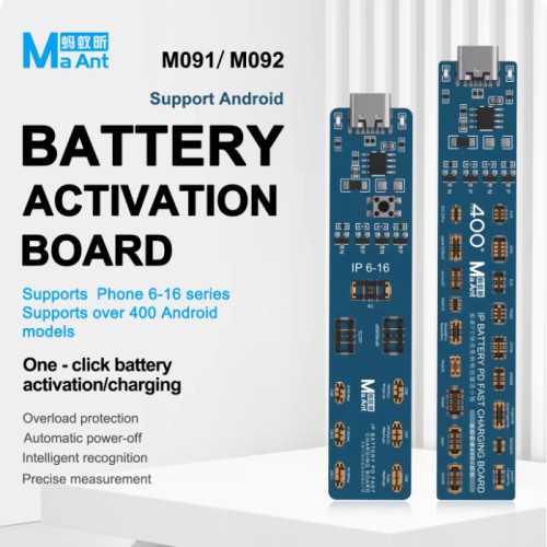 Mant M091 M092 Battery board battery Activation Detection Board For Android Phone 6-16 Series