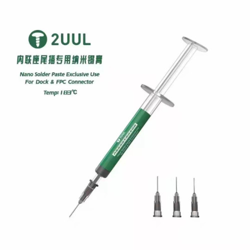 2UUL inline socket tail plug special solder paste nano solder paste mobile phone repair medium temperature 183 degree solder paste