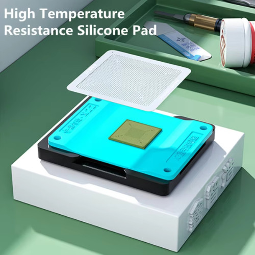 XZZ Universal IC Planting Tin Pad with C1 Magnetic Base XINZHIZAO High-temperature Resistant Insulation Tin Mat