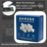 TE-P3 Nano Cleaning Sponge 500pcs for Cell Phone Screen Degumming/Camera/PCB Soldering Oil Cleaner Dustless Wiping Tool