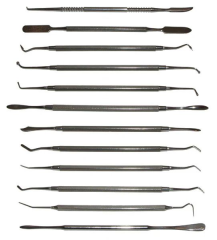 High-quality stainless steel clay sculpture knife carving tools wax carving set double-headed stainless steel clay carving tools