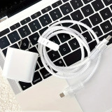 Transparent Protective Soft Case for iPhone 16 15 18/20W Fast Charging USB Data Cable Winder Protective Shell Case