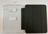 Suitable for iPad Air 11 Apple tablet leather case with pen slot, acrylic high transparency Pro 11-inch hard shell
