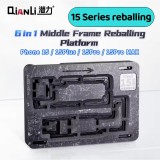 Qianli Motherboard Middle Layer Board 3D BGA Reballing Stencil Plant Tin Platform for iPhone 15-17Pro Max Repair Net