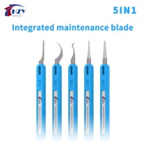 HZY 5in1 Knife Set CPU Glue Remover Motherboard Chip BGA Repair Blade Pry Knife Cleaning Scraping IC Chip Remove Tools 5pcs/Set