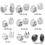 US, EU, UK, AU, Germany, Switzerland, Italy, South Africa, universal travel power adapter