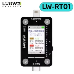 Luowei LW-RT01 Tail Insertion Detector Comprehensive Analysis Tester Current Voltage Type-C Lightning for Phone Repair Detection