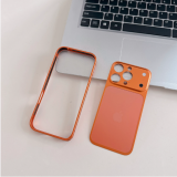 Instantly transforms into a 17-series aluminum alloy integrated back film; suitable for Apple 13-16 phone cases and 17 Pro (orange) back sticker.