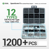 2UUL SC12 SpareScrew 12 for Android Phone Repair Rust-Resistant Anti-Stripping 12 Types for Mobile Phone Repair Tool Kit