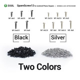 2UUL SC12 SpareScrew 12 for Android Phone Repair Rust-Resistant Anti-Stripping 12 Types for Mobile Phone Repair Tool Kit