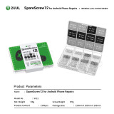 2UUL SC12 SpareScrew 12 for Android Phone Repair Rust-Resistant Anti-Stripping 12 Types for Mobile Phone Repair Tool Kit