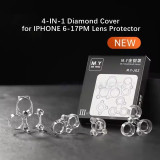 YCS Mr Yang 3rd Gen Diamond Cover Phone Lens Dust Cover For iPhone 6-17 Pro Max Dust Proof Phone Camera Protective Cover Tools