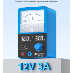 Sunshine P5 Mini Portable Voltage Regulator with USB Port, Adjustable DC Power Supply, Phone Repair, 5V, 3A, 110V, 220V