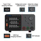 TPS3010 30V 10A Power Supply Programmable DC Power Supply (Black) for Laptop Phone Repair