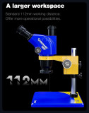 Mechanic D75T-B11  D65T-B11 Trinocular Stereo Microscope, 10X Widefield Eyepieces, 65X Variable Magnification, High Precision & Clear Imaging