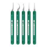 BST-145 5in1 Precision Hand Polished Integrated Blade for BGA Repair Solder Mask Removal Electronic Maintenance Cleaning Knife