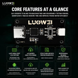 LUOWEI LW-FAT Error Detector Intelligent Motherboard Analyzer UART Log Capture Tool for Android Phone Repair Diagnostic Kit