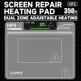 LUOWEI LW-HP2 15inch LCD Screen Disassembly Heating Mat for Mobile Phone Two-Layer Silicon Dual Zone Adjustable Heating Pad