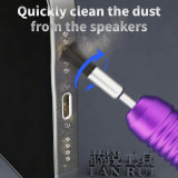 LANRUI QB95 Dust Cleaning Brush 2.35mm 3.0mm Steel Handle Horsehair Bristles 10Pcs for Phone Motherboard Speaker Repair Tools