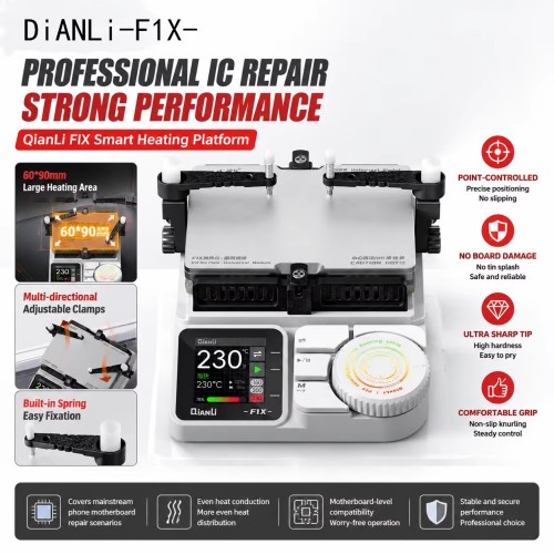QianLi F1X Intelligent Preheating Platform Digital Display Heating Station  iphone X-17promax