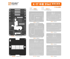 Amao  X-17ip  31-in-1 Middle Layer Stencil for iPhone X/12/13/14/15/16/17