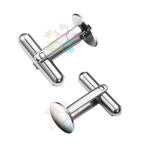 304 stainless steel 8mm 10mm 12mm  Flat pad French cufflinks blank,Fully polished cufflink base, Brass Cufflinks Bezel Setting(3010464)