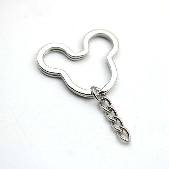 Silver Split Key Ring Split Key Ring Charms Connector