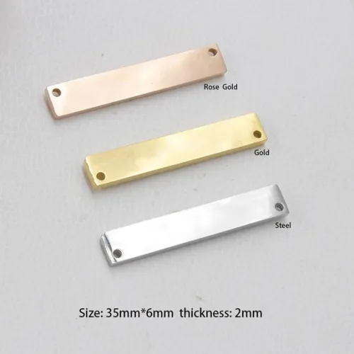 Titanium steel Tag necklace Blanks /Great for sculpting work