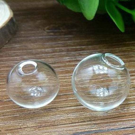 Wholesale Glass bubble 10mm 12mm 14mm 16mm 18mm 20mm 25mm Clear Glass Cover, Hollow Glass, necklace pendant,charming  601001