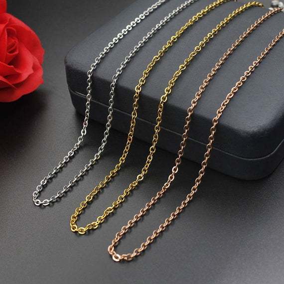 Titanium steel Chain, Bulk Chain, Jewelry Making Chain, Fine Chain, O Links, Hypoallergenic, Lot Chain,necklace Chain