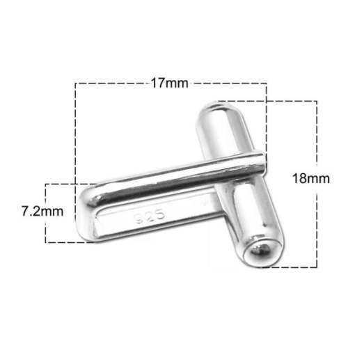 Cufflink Base, Blanks,Sterling silver, High Quality, Anti-Tarnish, Anti-Rust, Strong and Long Lasting
