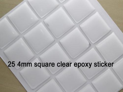 Square Epoxy Stickers, 1 Inch Square Epoxy Cabs for Pendant Charms, Resin Epoxy Cabs, Seals for Magnets, Jewelry, 100 pcs/200pcs