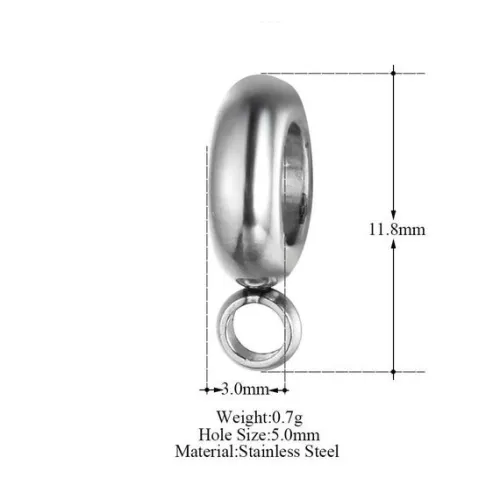 Titanium steel  Ring beads, European Beads, Bead Charms, fits most European charm bracelets bead charm bracelet,DIY bracelet accessories