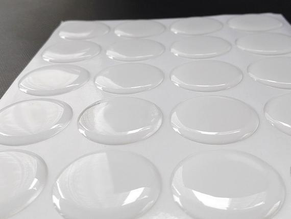 20 or 50pcs 1 inch (2.54cm) High Quality Clear Round Epoxy Stickers for Bottle Caps and Pendants, Wholesale Bottle Cap stickers  E001e
