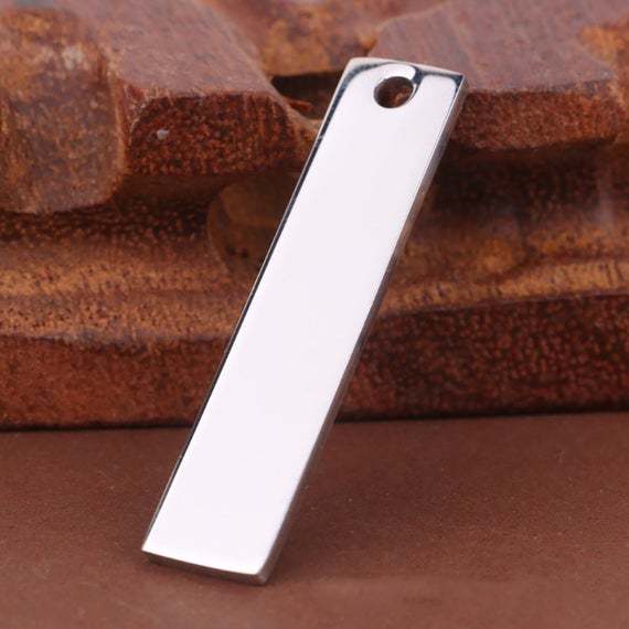 Titanium steel Dog Tags Discs Stamping Blanks Long strip Dog Tag Blanks Stamping Blanks Silver Tags Blank Dog Tags/Great for sculpting work