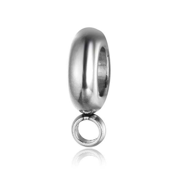 Titanium steel  Ring beads, European Beads, Bead Charms, fits most European charm bracelets bead charm bracelet,DIY bracelet accessories