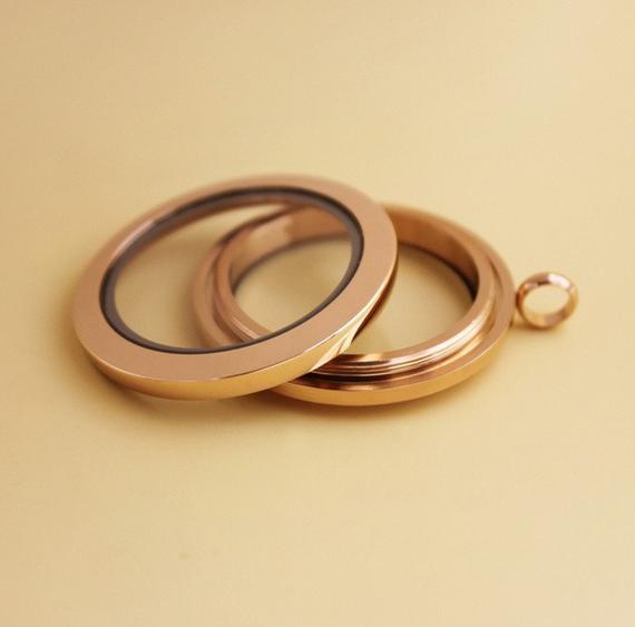 25mm 316L Stainless Steel  Twist Floating Locket, Screw top Floating Locket Memory Locket, Necklace Pendant, Wholesale floating lockets
