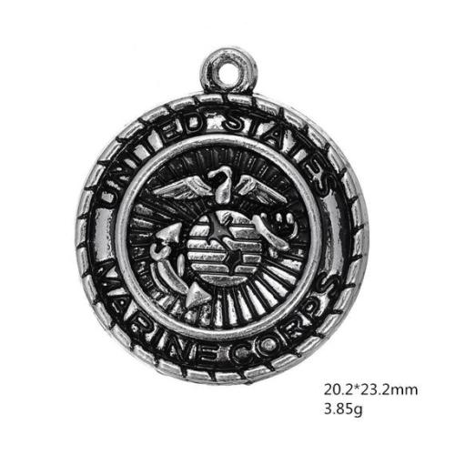 Wholesale 30% OFF 20/100/200PCS  United States Marine Corps Charms Silver U.S. Military Char, DIY Findings, Jewelry Making