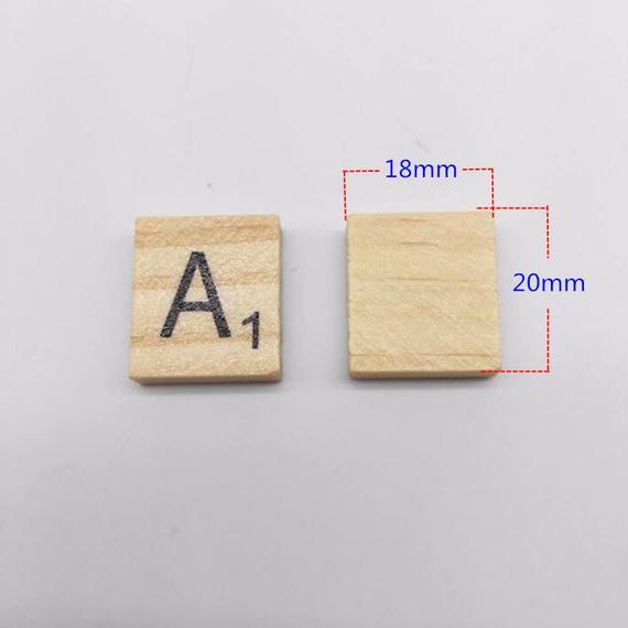 1set(100pcs) 20×18mm Wooden Scrabble Tiles, Crafting Jewelry Wedding Favors Alphabet Pendants, Earrings, Magnets, Charms, Mosaics,wholesale