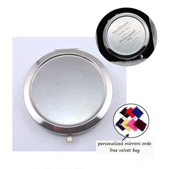 70mm Round Blank Pocket Mirror,Blank Compact Mirrors - Seconds - DIY,double side pocket mirror bezels tray,Personalized Mirrors