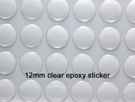 12mm High Quality 3D Clear Round Epoxy Stickers for Bottle Caps and Pendants, Wholesale Bottle Cap stickers