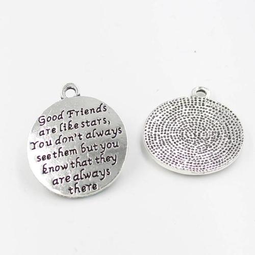 wholesale, Words Charms, pendant English lettering diy handmade materials-Good Friends are like stays,You don... .25mm