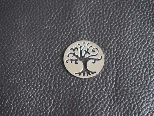 Stainless steel Floating Locket Window Plate, Hollow Family Tree, Floating charms, Dia 22mm Fit for 30mm floating locket