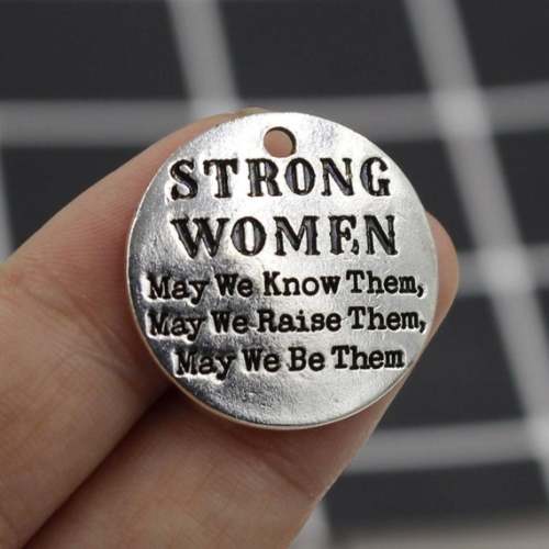 STRONG WOMEN May We Know Them... Charm ,25mm Alphabet Charms Dijes ,message bedels alphbet 20pcs/lot