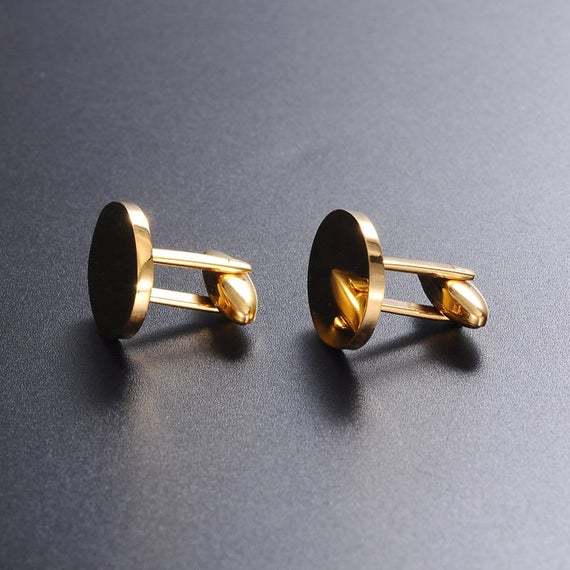 Stainless steel  French cufflinks blank, cufflink base, Cufflinks Bezel Setting,custom cufflinks