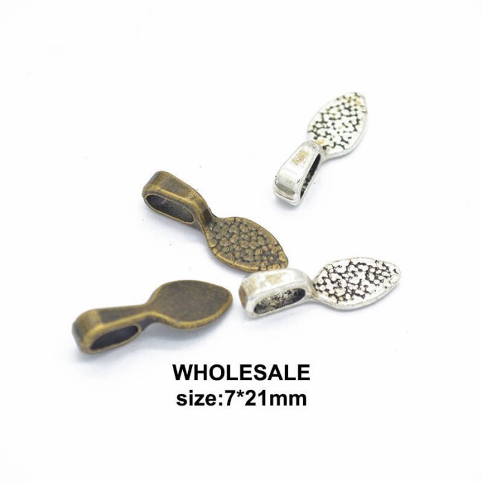 WHOLESALE Bails-100pcs/200pcs Small Glue On Jewellery Bails Silver Plated Stick On Pendant Pad Settings, Jewellery Making Bails Findings