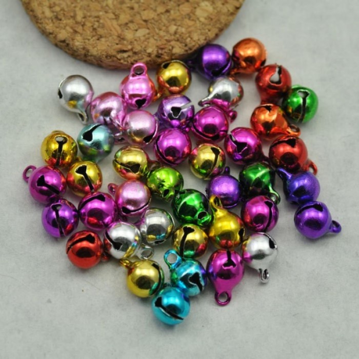 50pcs Colorful Bells Christmas Assortment Jingle All the Way (# 3010090)