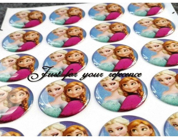 20 or 50pcs 1 inch (2.54cm) High Quality Clear Round Epoxy Stickers for Bottle Caps and Pendants, Wholesale Bottle Cap stickers E001e