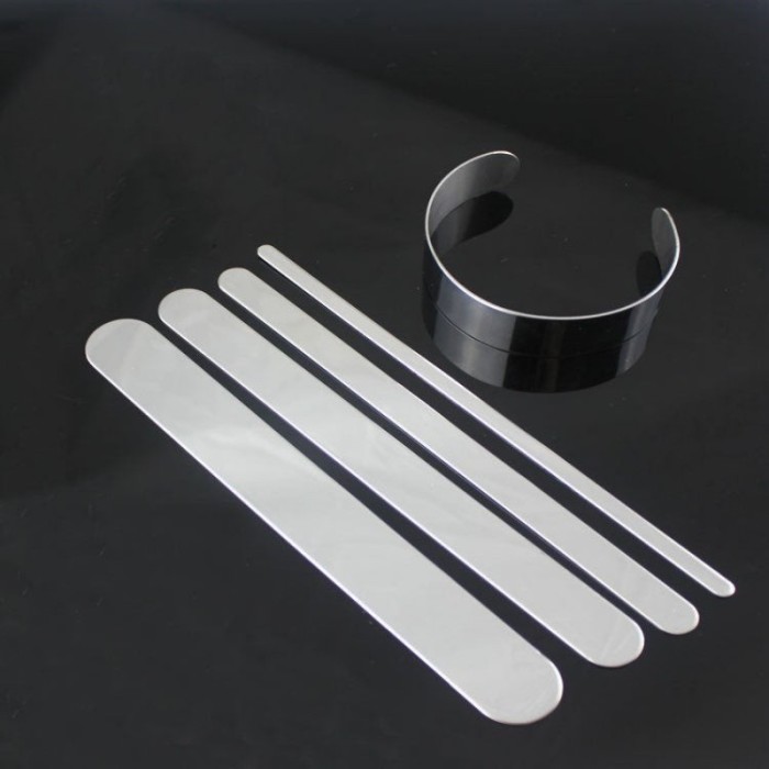 50 304 Stainless Steel Open Cuff Bangle, C Shape Cuff Silver Color Open Bracelet , Adjustable Cuff Bracelet,Leather bracelet accessories
